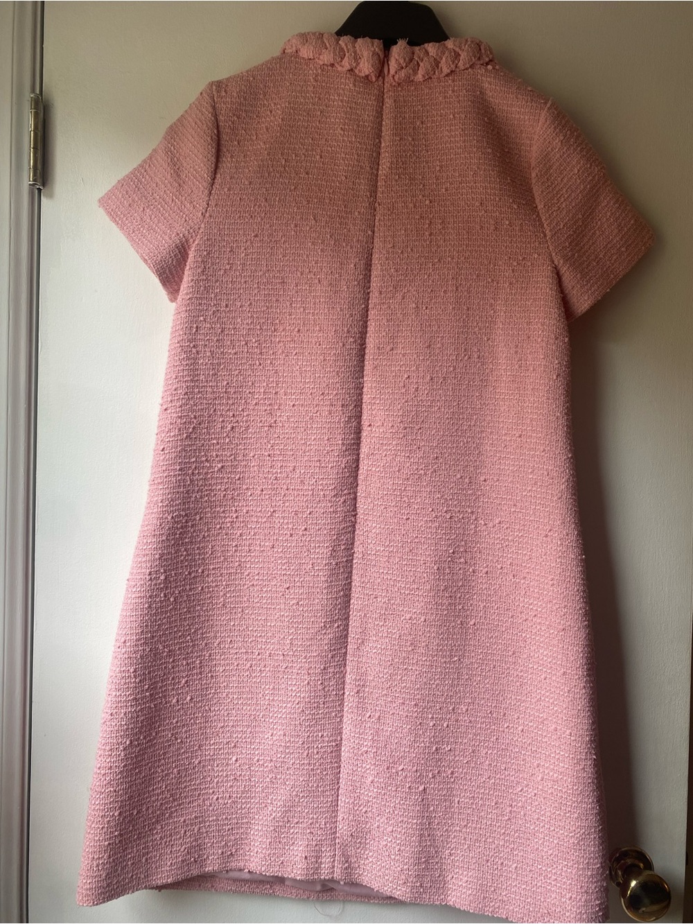 Tuckernuck Jackie Dress Pink Tweed Short-Sleeve Shift Dress - Picture 2 of 4
